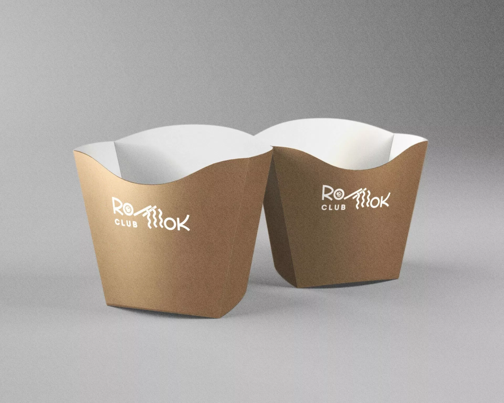 Создание дизайна упаковки суши-бара «Roll Wok Club» в Отрадном